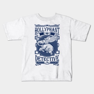Hollyphant Detective - blue Kids T-Shirt